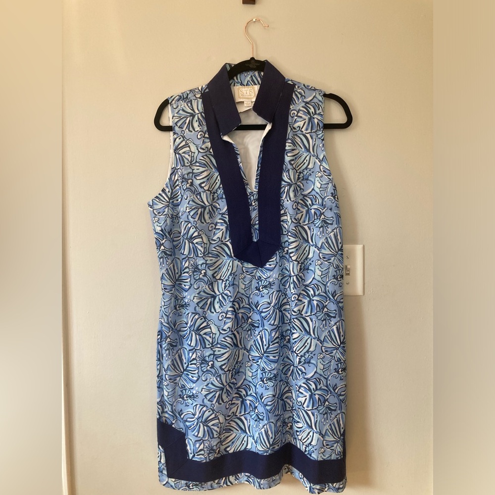 Tropical print Sail to Sable tunic dress